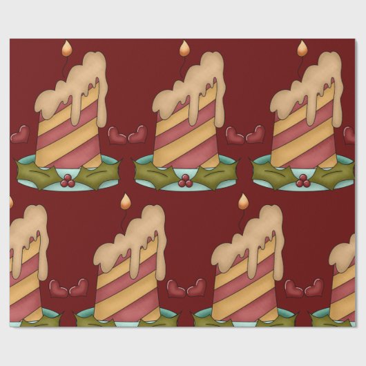 kerstkaarde cadeaupapier (Vlak)