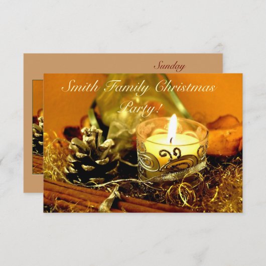 kerstkaarde kaart (Voorkant / Achterkant)