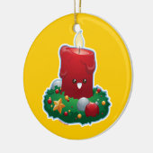 kerstkaarde keramisch ornament (Links)