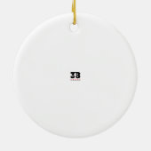 kerstkaarde keramisch ornament (Achterkant)