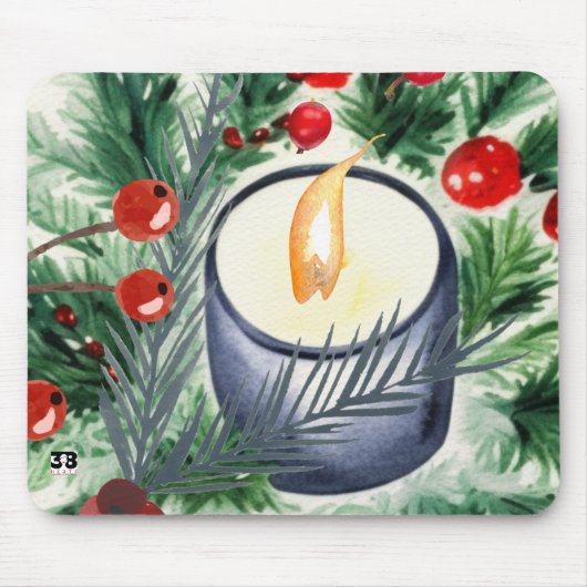 kerstkaarde muismat (Voorkant)