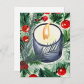 kerstkaarde notitiekaartje (Voorkant / Achterkant)