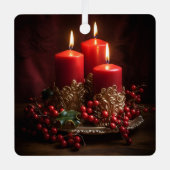 Kerstkaars arrangement vakantie ornament (Voorkant)