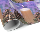 kerstkaars cadeaupapier (Rol Hoek)