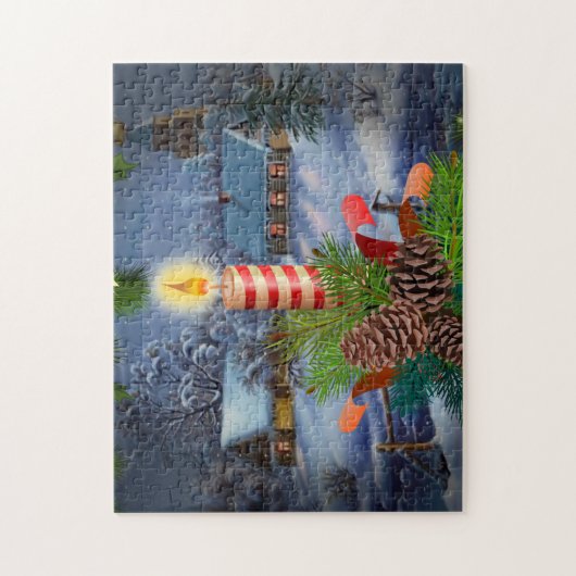 kerstkaars legpuzzel (Verticaal)