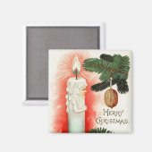  kerstkaars Magnet Magneet (Voorkant / Achterkant)