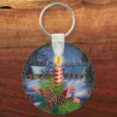 kerstkaars sleutelhanger (Voorkant)