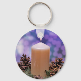 kerstkaars sleutelhanger