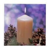 kerstkaars tegeltje (Voorkant)