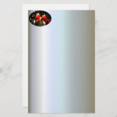 kerstkaarsdeklaag briefpapier (Voorkant / Achterkant)