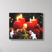 kerstkaarsdeklaag canvas afdruk (Voorkant)