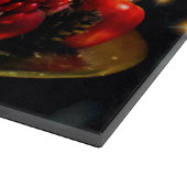 kerstkaarsdeklaag snijplank (Hoek)