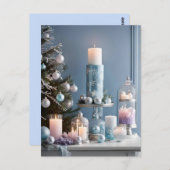 Kerstkaarsen briefkaart (Voorkant / Achterkant)