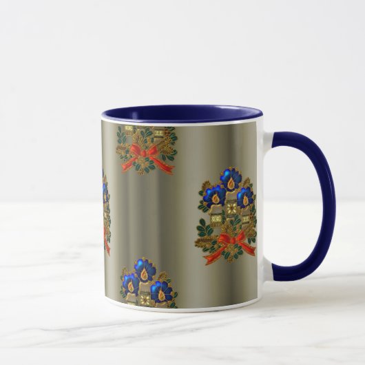kerstkaarsen en geschreeuw mok (Rechts)