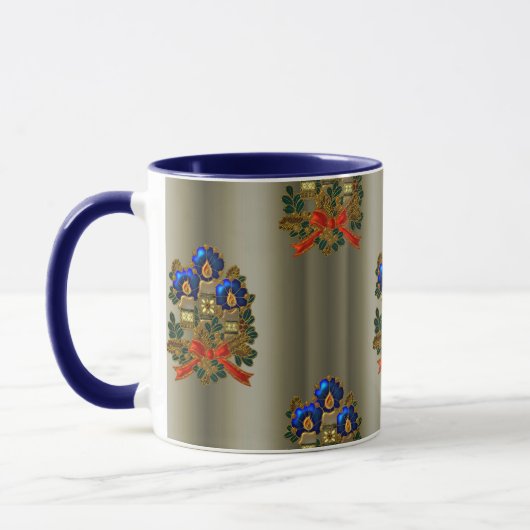 kerstkaarsen en geschreeuw mok (Links)