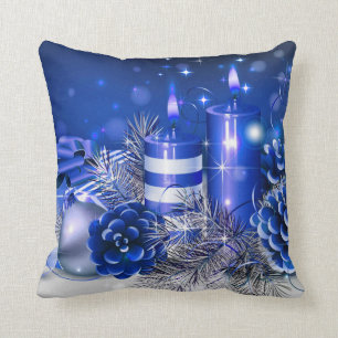 kerstkaarsen en Sierkussennen Kussen