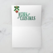 kerstkaarsen initiaal B Feestdagen Kaart (Binnen)