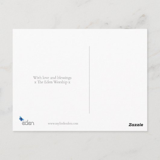 kerstkaarsen met vijf lampjes, uitgesneden op papi briefkaart (Achterkant)