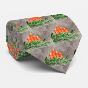 kerstkaarsen stropdas
