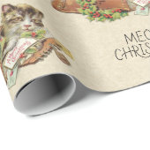 kerstkaarspatroon cadeaupapier (Rol Hoek)