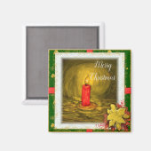 kerstkaarsvriendje Magnet Magneet (Voorkant / Achterkant)