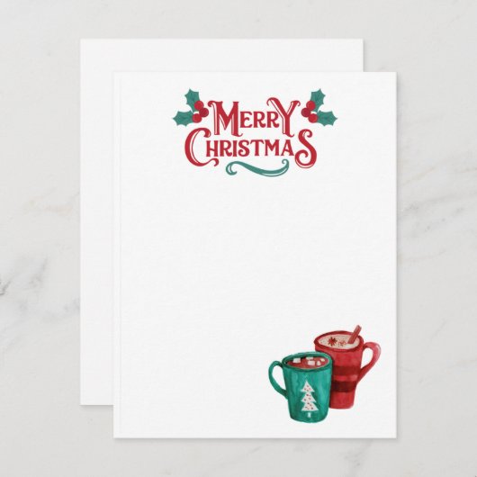 kerstkaart (Voorkant / Achterkant)