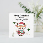 kerstkaart (Staand voorkant)