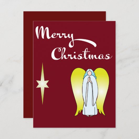 kerstkaart (Voorkant / Achterkant)