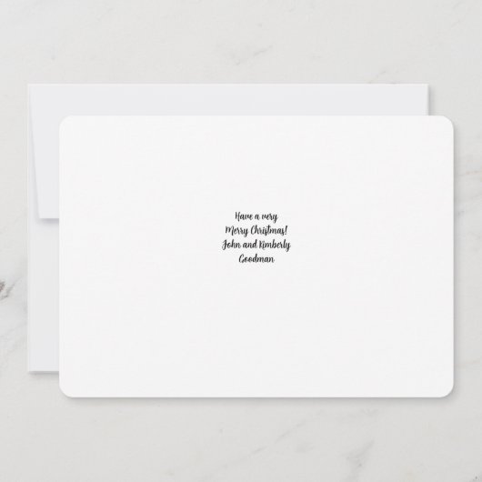 kerstkaart (Achterkant)