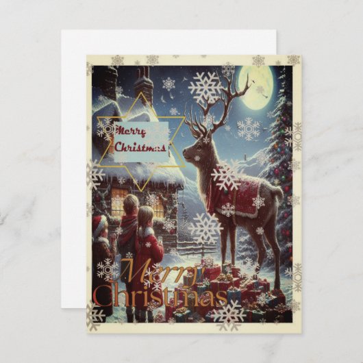 kerstkaart (Voorkant / Achterkant)