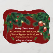 kerstkaart (Voorkant / Achterkant)