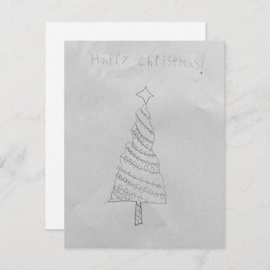 kerstkaart (Voorkant / Achterkant)