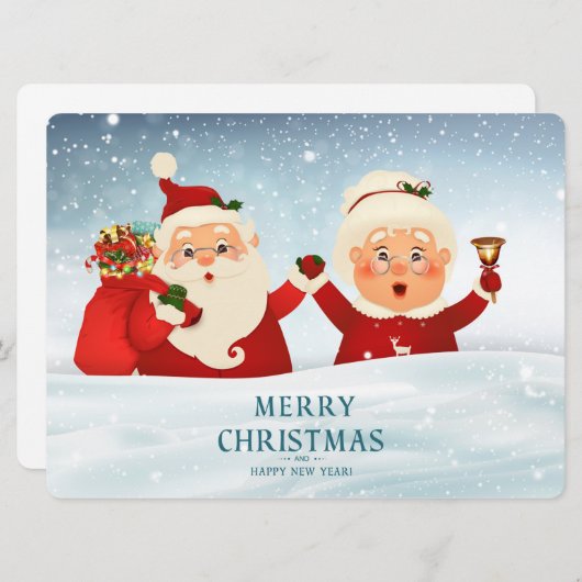 Kerstkaart (Voorkant / Achterkant)