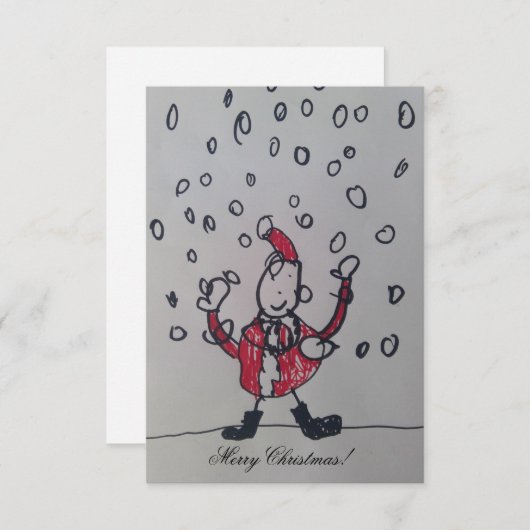 kerstkaart (Voorkant / Achterkant)