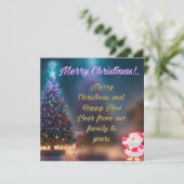 kerstkaart (Staand voorkant)