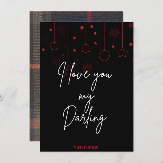 kerstkaart (Voorkant / Achterkant)