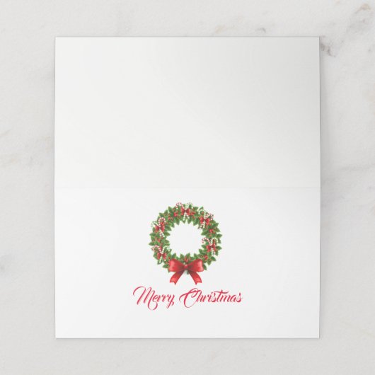 Kerstkaart (Buitenkant ongevouwen)