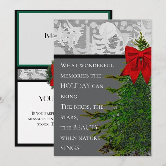 KERSTKAART 5x7 Kaart (Voorkant / Achterkant)