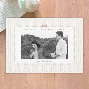 Kerstkaart 5x7" met foto 'Cozy Christmas'