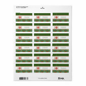 kerstKaart Adresetiketten Etiket (Full Sheet)
