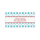 kerstKaart Adresetiketten Etiket (Voorkant)