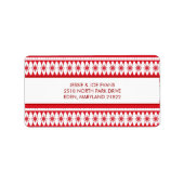 kerstKaart Adresetiketten Etiket (Voorkant)