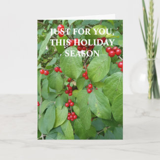 Kerstkaart alleen voor jou kaart