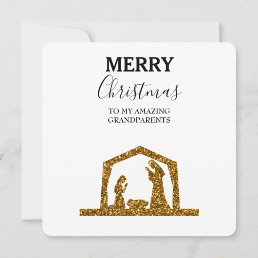 KerstKaart Amazing Grandouders - Nativiteit (Voorkant)