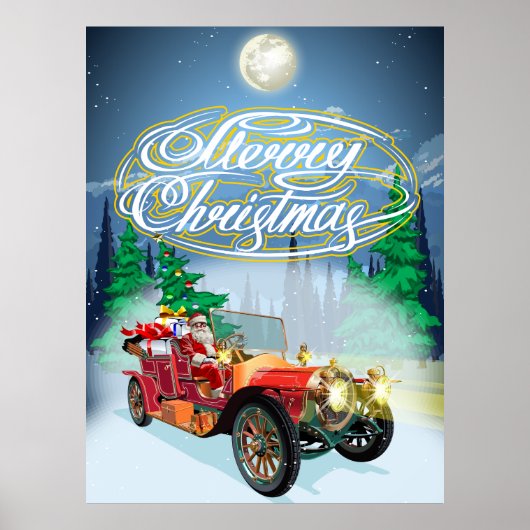 Kerstkaart begroeten poster (Voorkant)