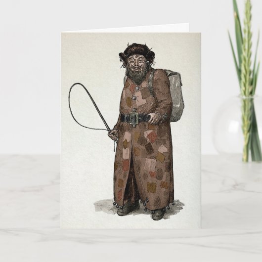 kerstkaart Belsnickel Feestdagen Kaart (Voorkant)