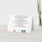 kerstkaart blanco bedankkaart (Achterkant)