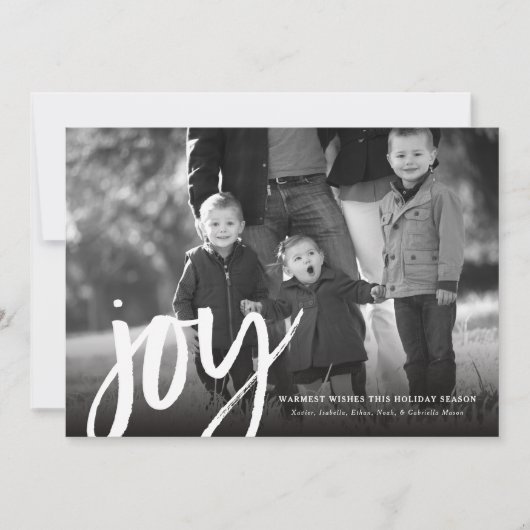 Kerstkaart Bold Joy (Voorkant)