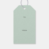 Kerstkaart Bold Type Cadeaulabel (Achterkant)