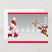 kerstkaart briefkaart (Voorkant / Achterkant)